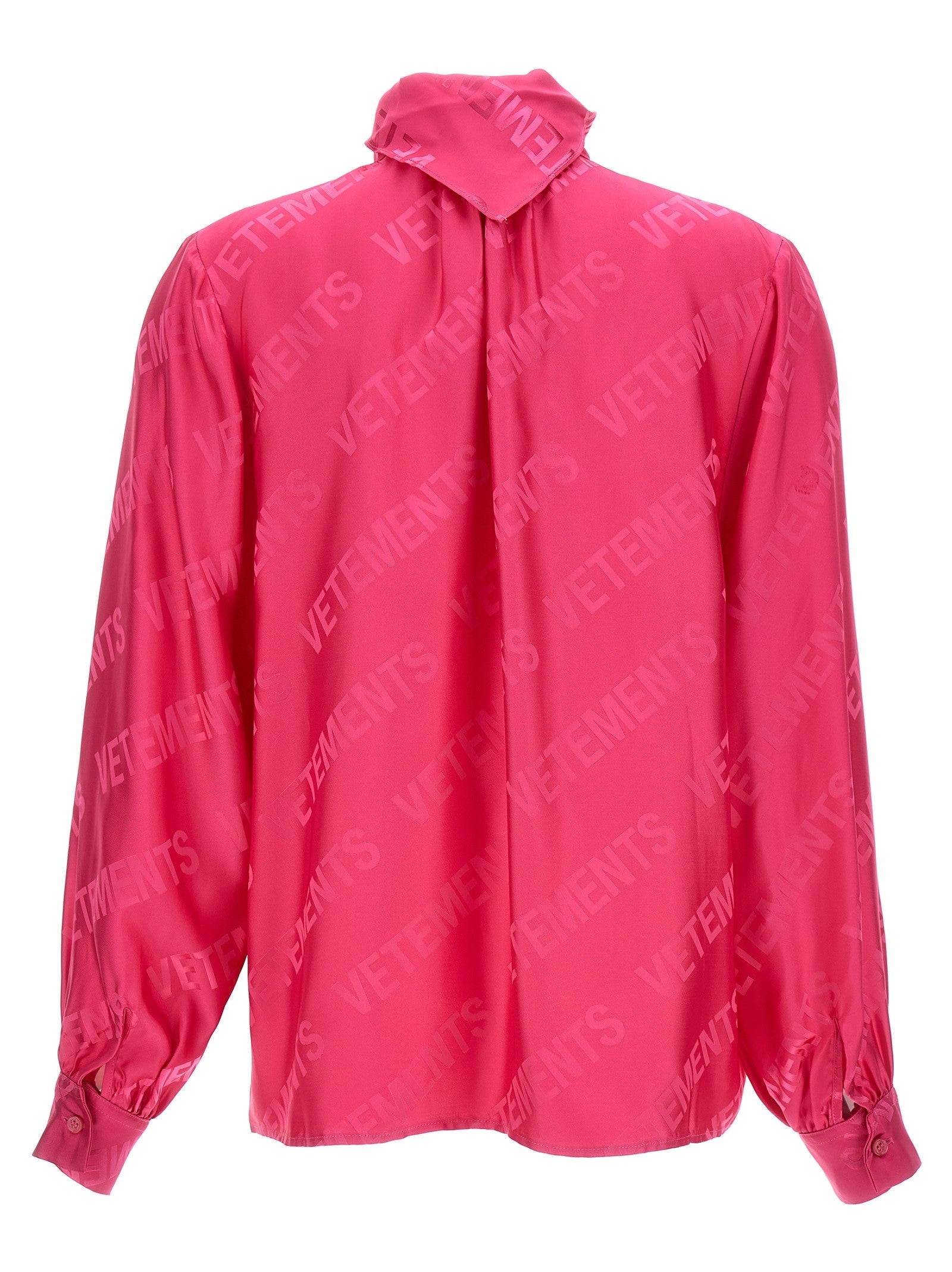 Vetements Monogram Blouse Pink