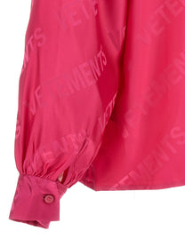 Vetements Monogram Blouse Pink
