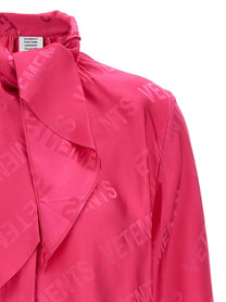 Vetements Monogram Blouse Pink