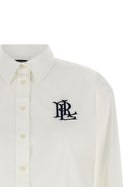 Lauren Ralph Lauren Monogram Embroidery Shirt White, view 3