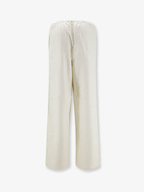 Toteme Women's Monogram Flannel Trousers White