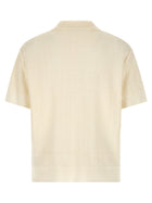 Balmain Monogram Jacquard Polo Shirt White, view 2