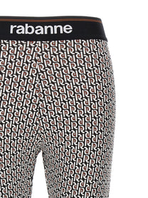Rabanne Monogram Leggings Gold