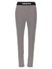 Rabanne Monogram Leggings Gold