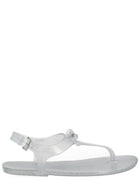 Michael Kors Women's Monogram Sandal Silver