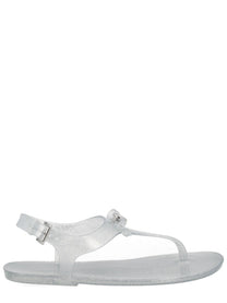 Michael Kors Women's Monogram Sandal Silver