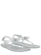 Michael Kors Women's Monogram Sandal Silver, view 2