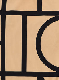 Toteme Monogram One Piece Swimsuit Beige