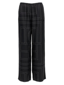 Toteme Monogram Pants Black