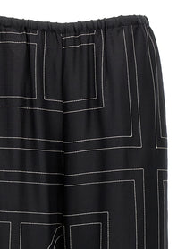 Toteme Monogram Pants Black