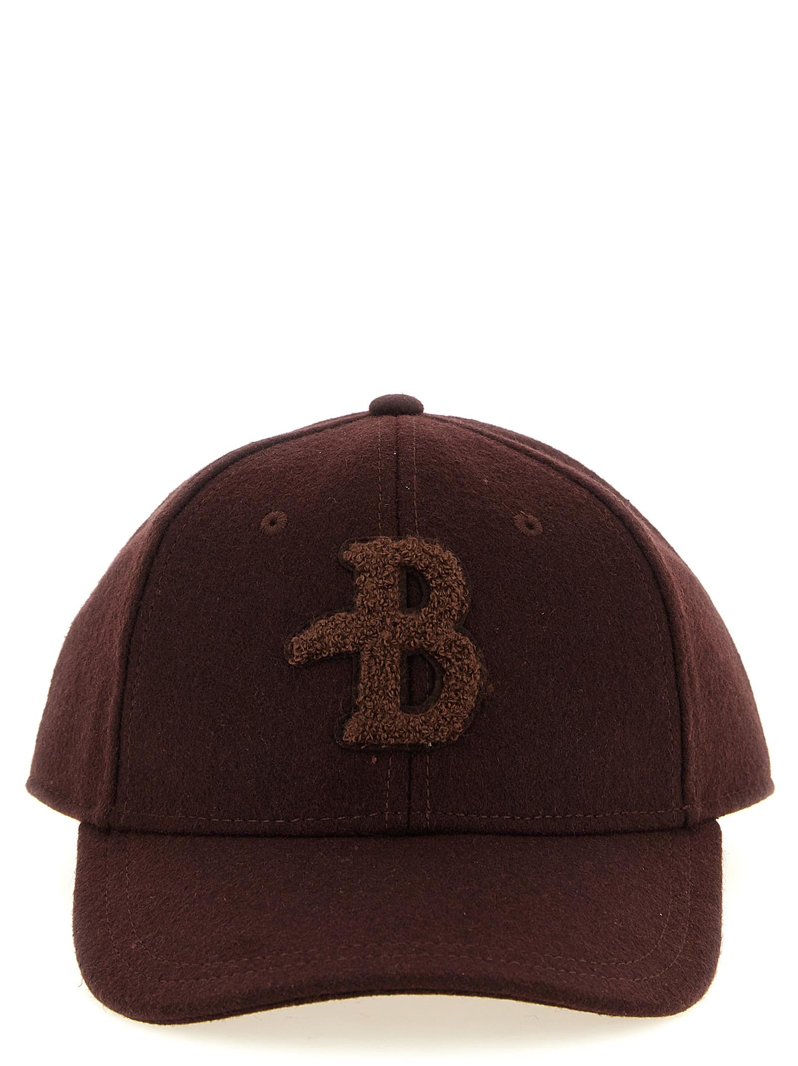 Ballantyne Monogram Patch Cap Brown