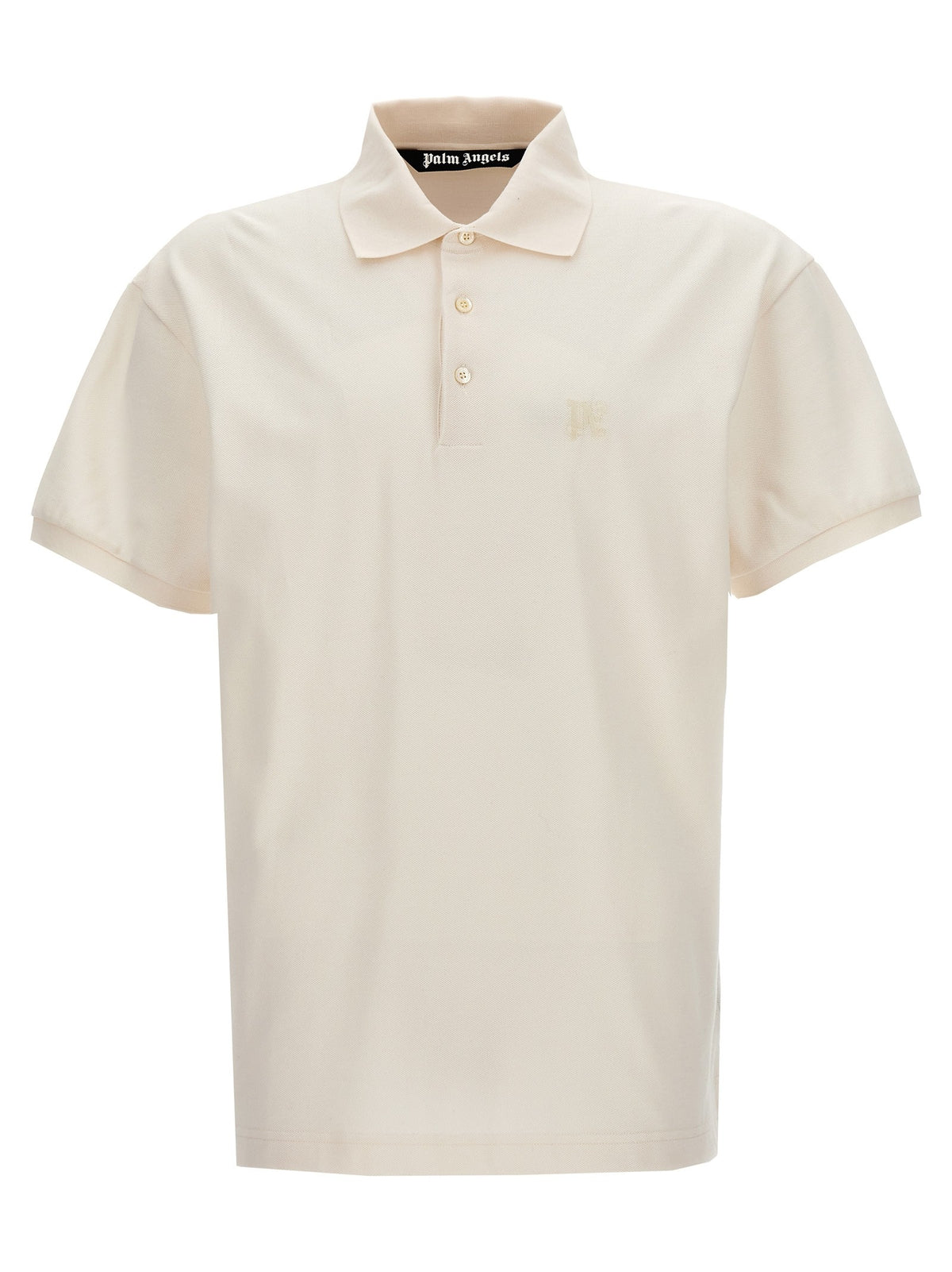 Palm Angels Monogram Polo Shirt White