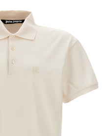 Palm Angels Monogram Polo Shirt White