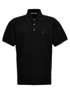 Palm Angels Monogram Polo Shirt Black