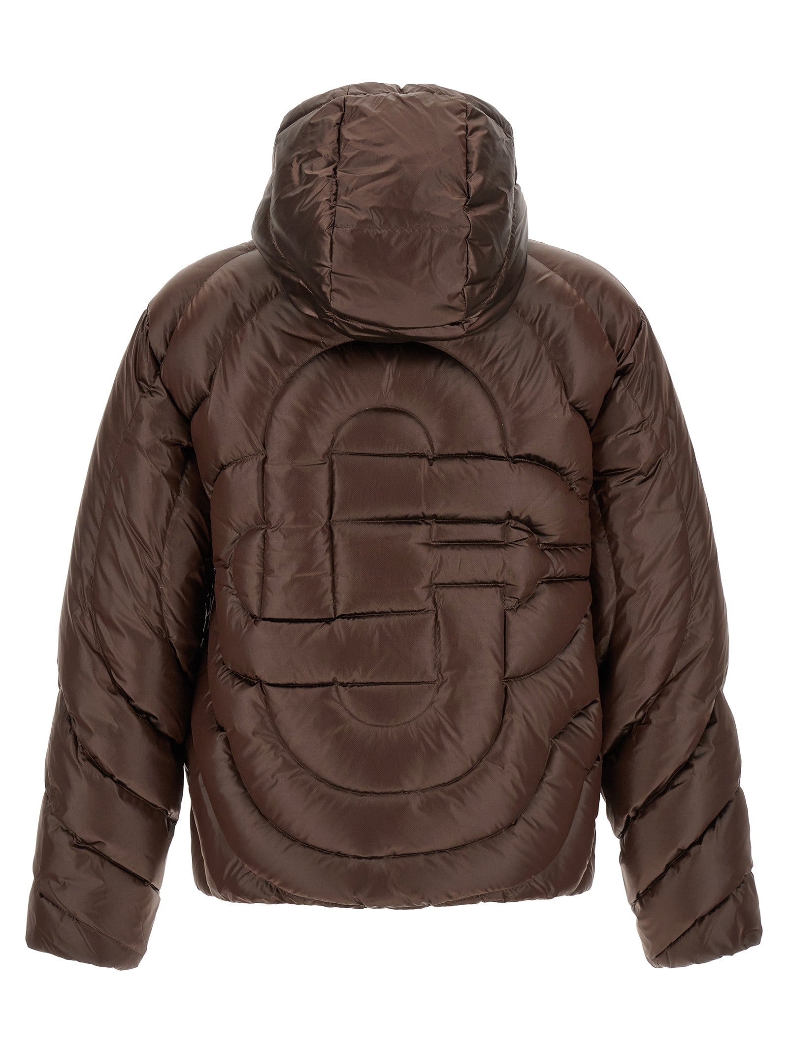 Casablanca Monogram Quilting Down Jacket Brown