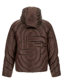 Casablanca Monogram Quilting Down Jacket Brown