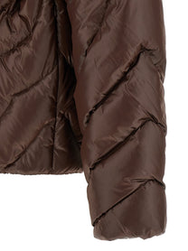 Casablanca Monogram Quilting Down Jacket Brown