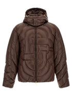 Casablanca Monogram Quilting Down Jacket Brown
