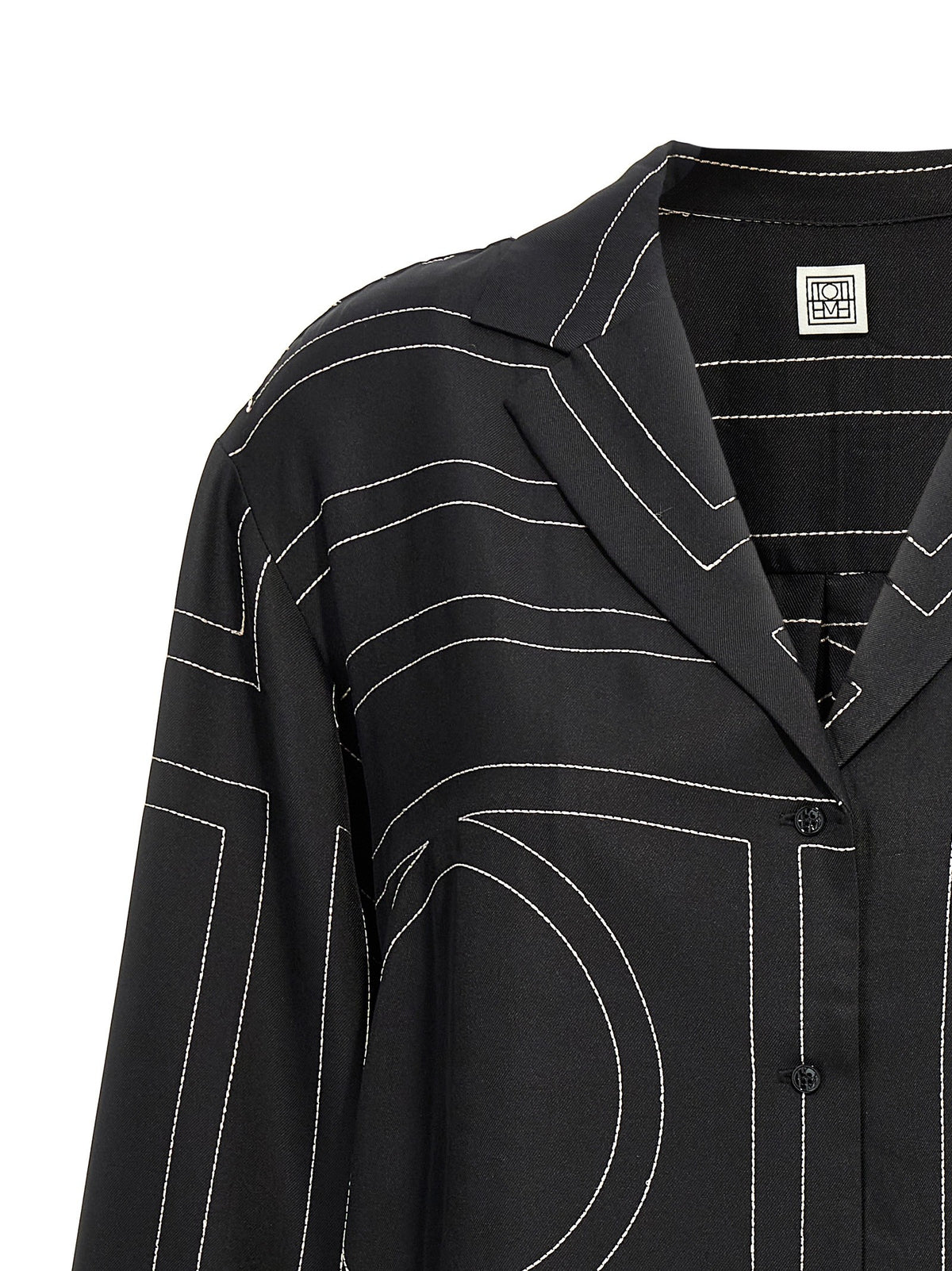 Toteme Monogram Shirt White, view 3