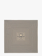 Toteme Women's Monogram Silk Scarf White