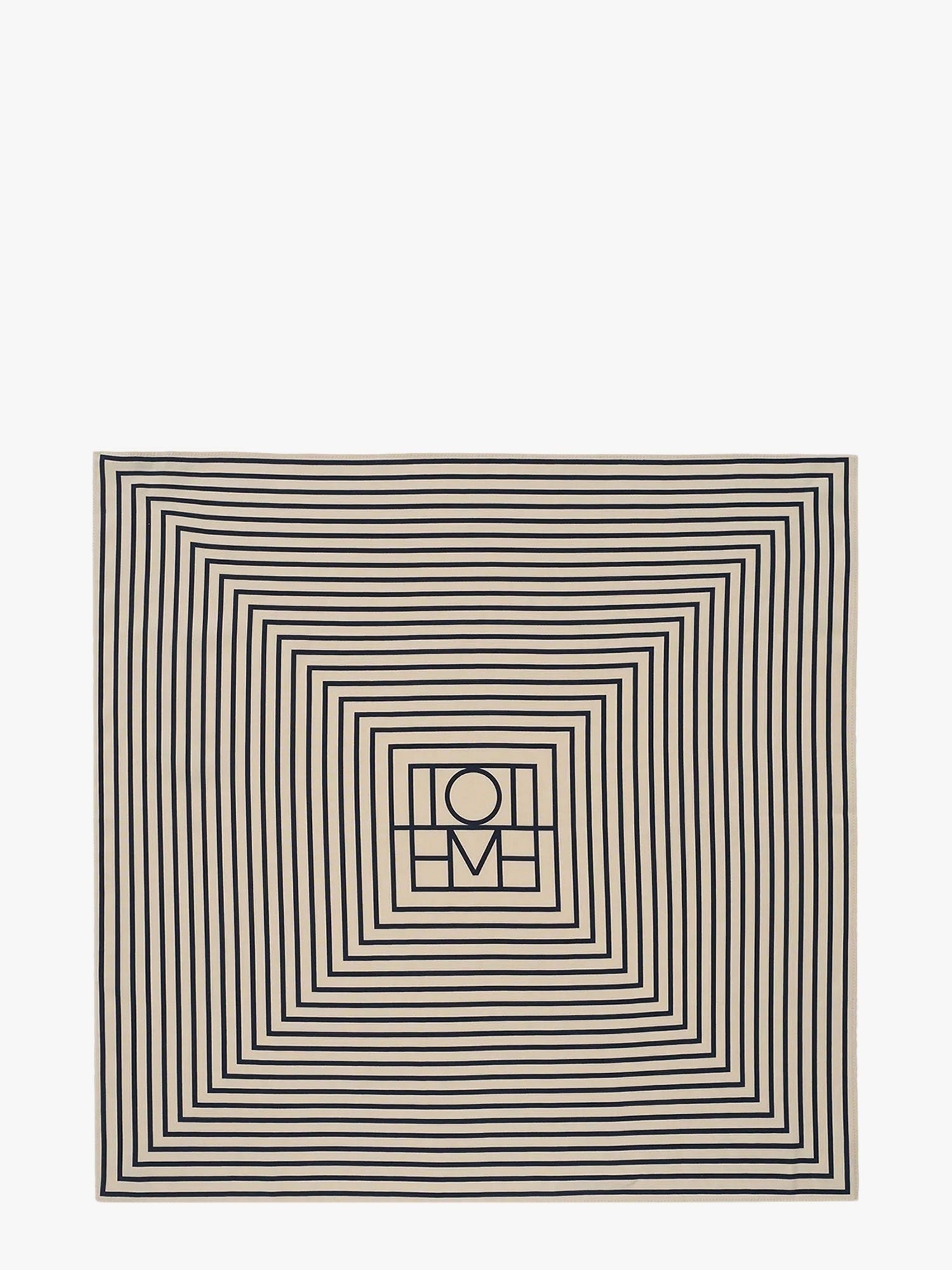 Toteme Women's Monogram Silk Foulard White