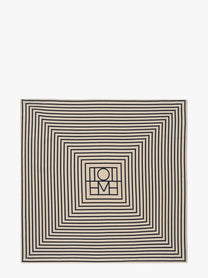Toteme Women's Monogram Silk Foulard White