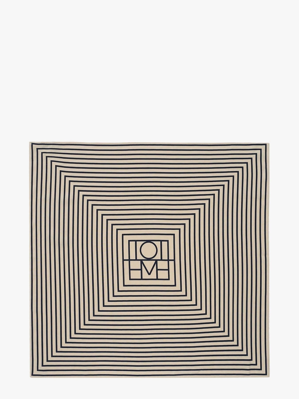 Toteme Women's Monogram Silk Scarf White