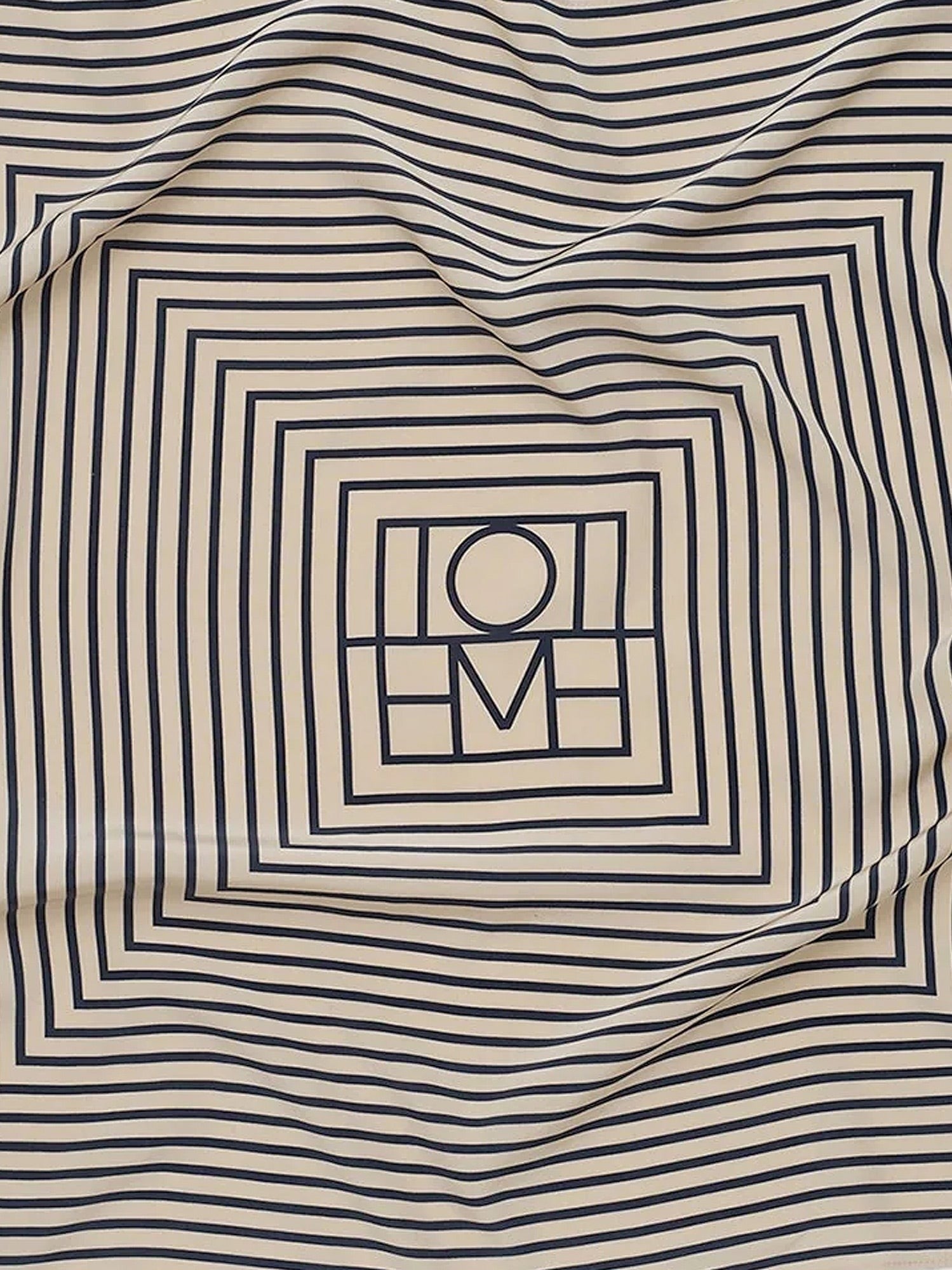 Toteme Women's Monogram Silk Foulard White