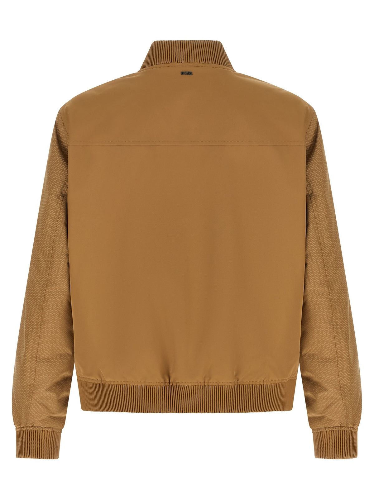 HUGO BOSS Monogram Sleeve Bomber Jacket Beige, view 2