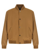 HUGO BOSS Monogram Sleeve Bomber Jacket Beige