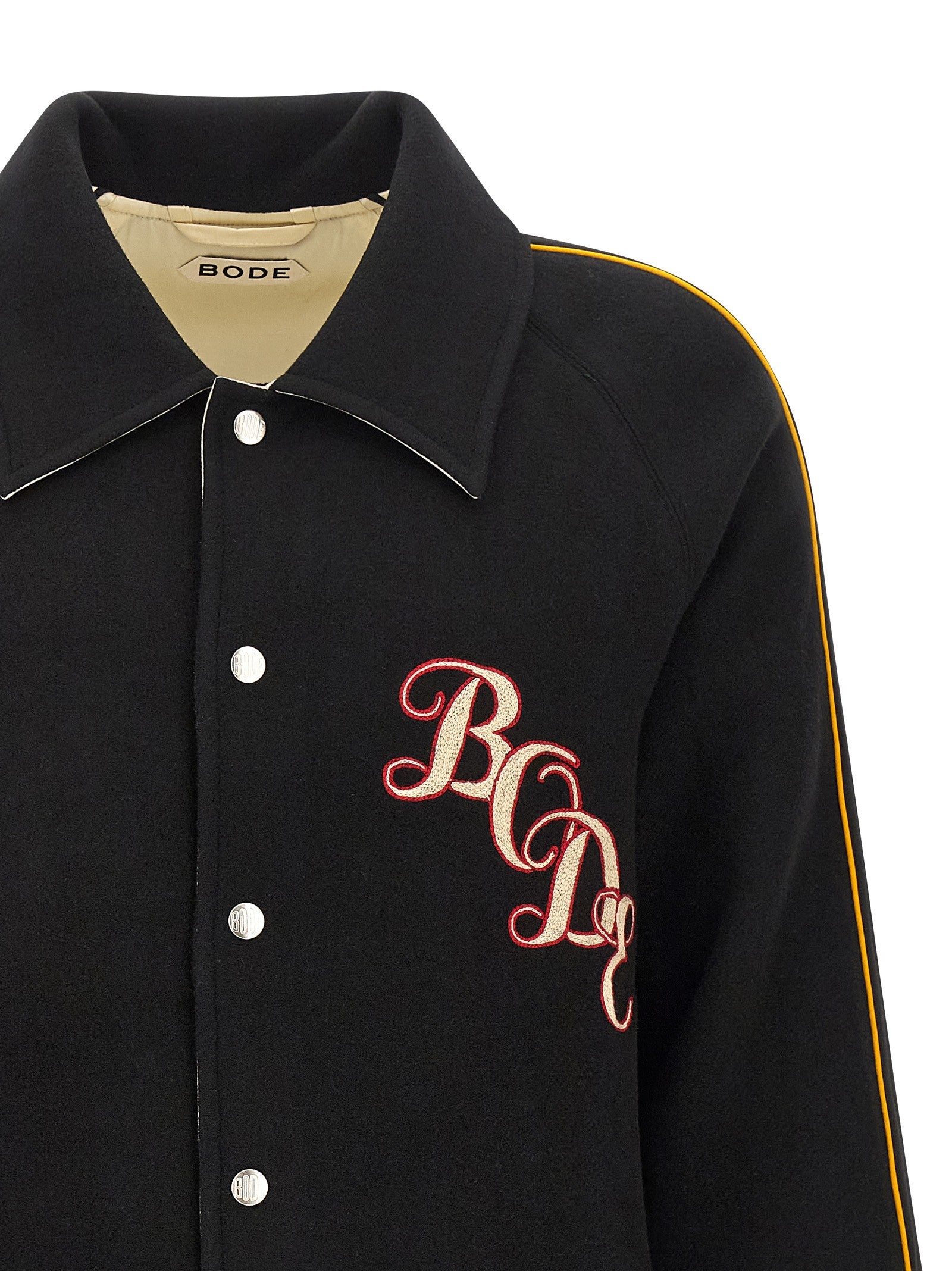 BODE Monogram Snap Reversible Jacket Gold