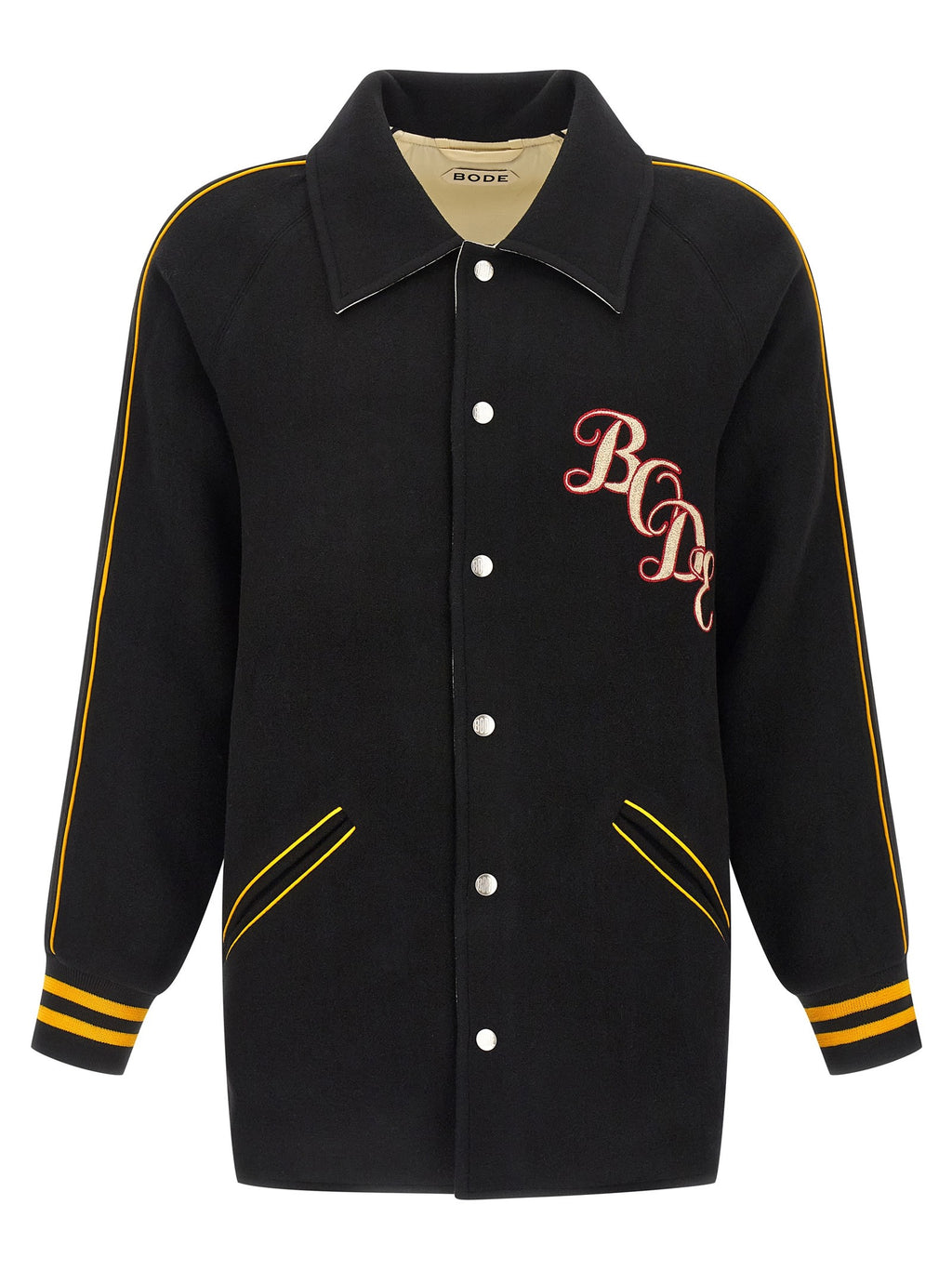 BODE Monogram Snap Reversible Jacket Gold