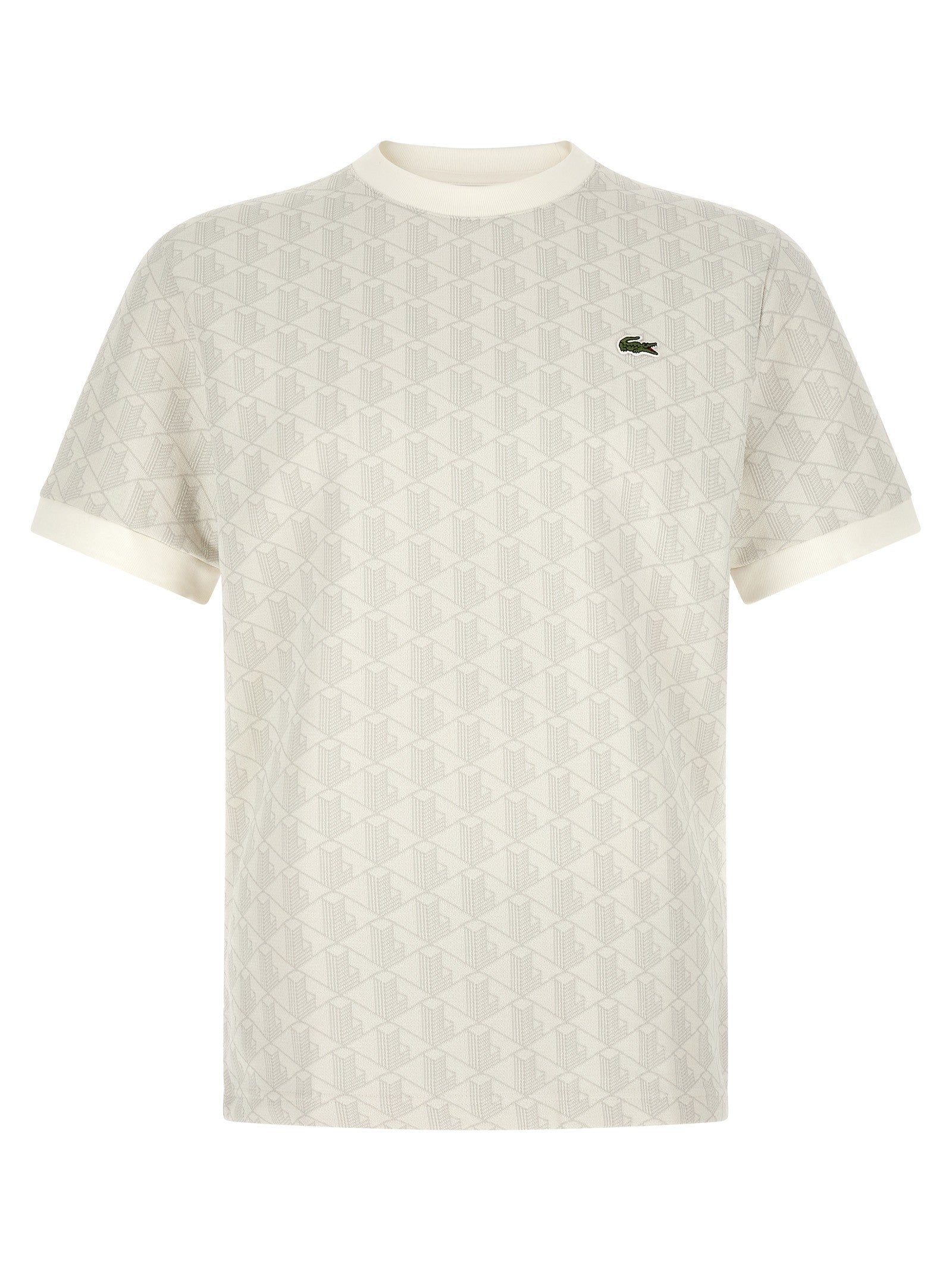 Lacoste Monogramma Jacquard Shirt Beige