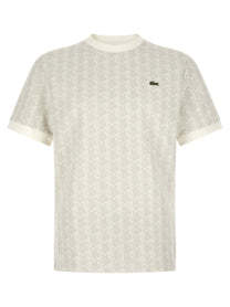 Lacoste Monogramma Jacquard Shirt Beige