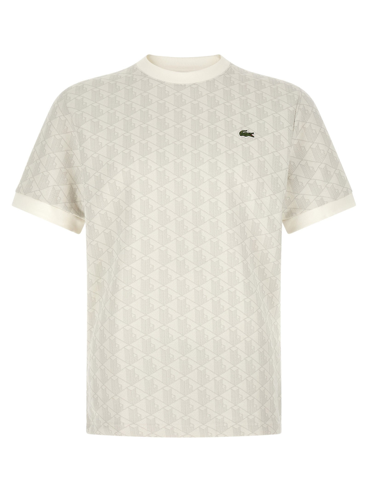Lacoste Monogramma Jacquard Shirt Beige