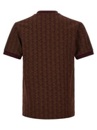 Lacoste Monogramma Jacquard Shirt Brown, view 2