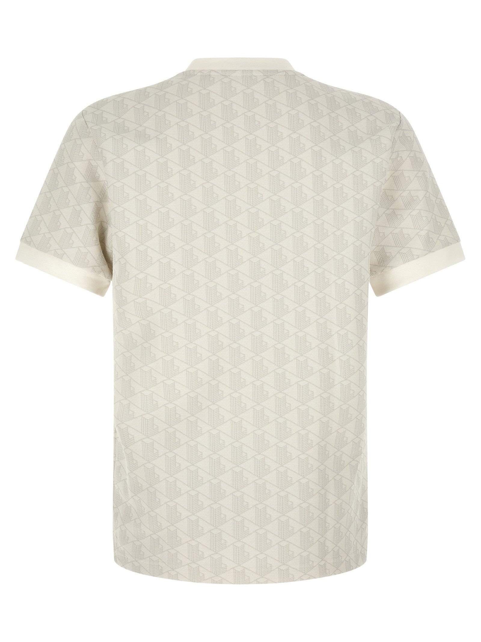 Lacoste Monogramma Jacquard Shirt Beige