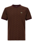 Lacoste Monogramma Jacquard Shirt Brown