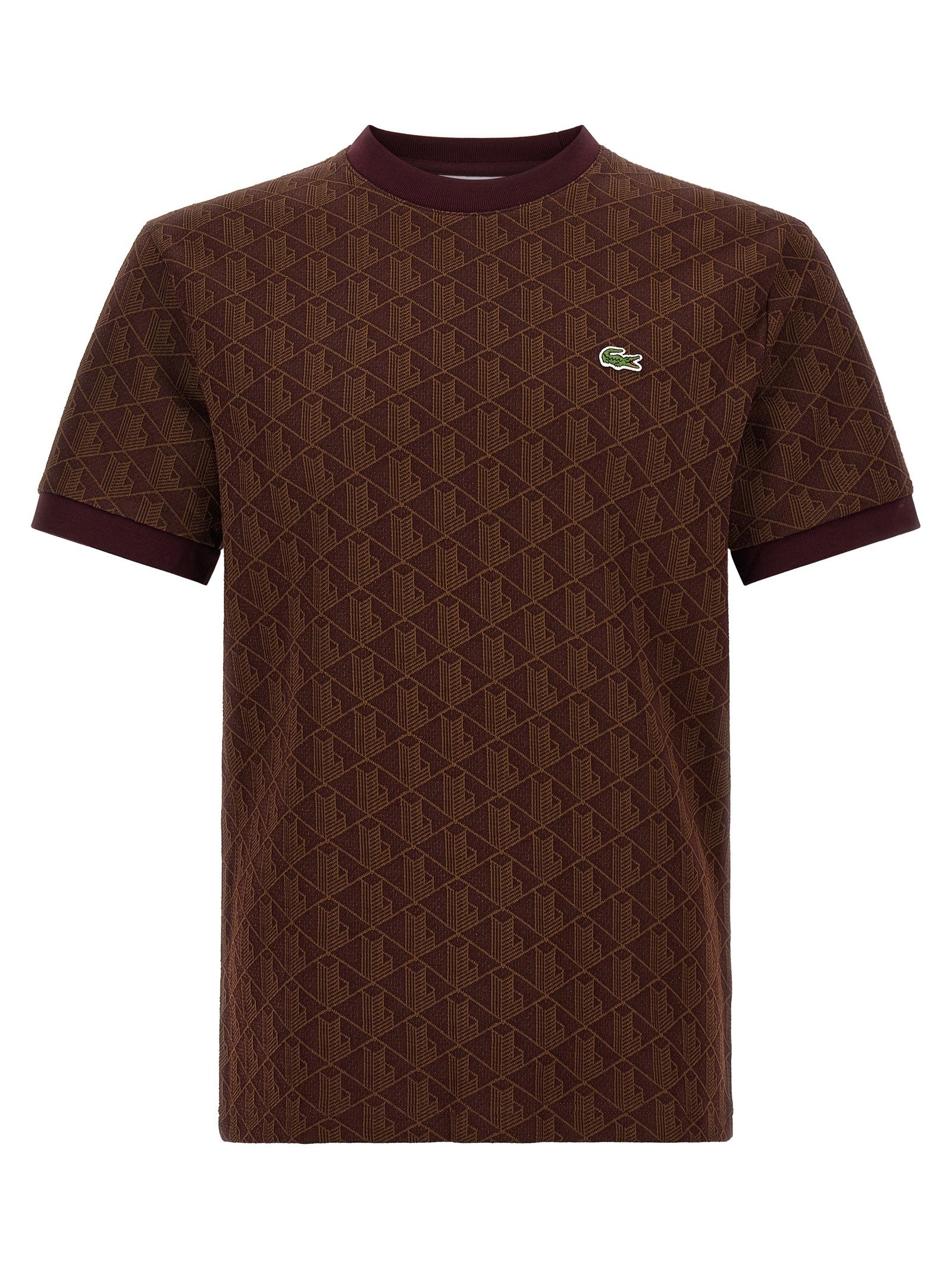 Lacoste Monogramma Jacquard Shirt Brown