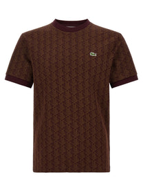 Lacoste Monogramma Jacquard Shirt Brown