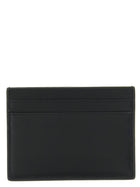 Saint Laurent Men's Cassandre Leather Card Holder Black, view 2
