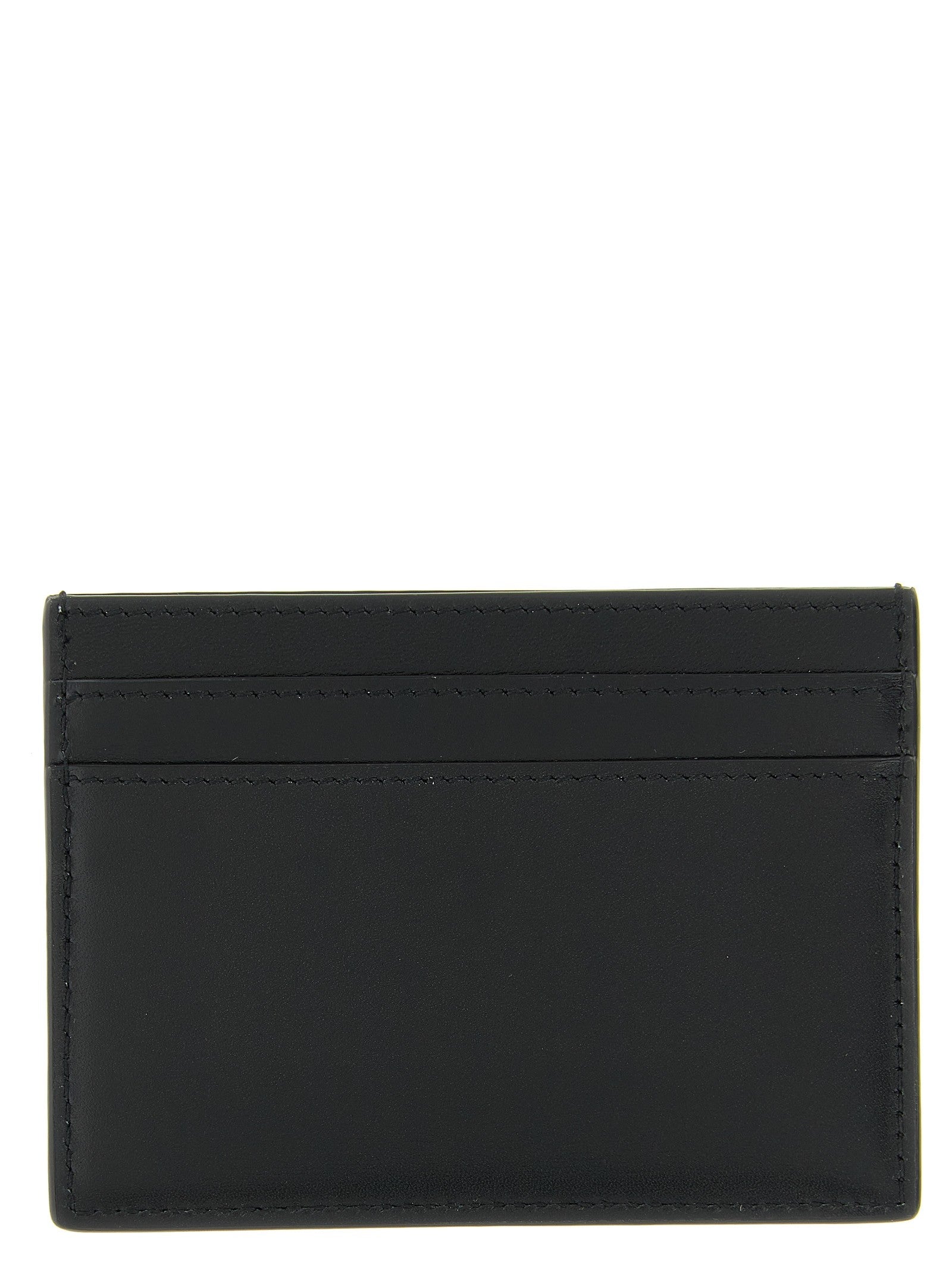 Saint Laurent Men's Cassandre Leather Card Holder Black