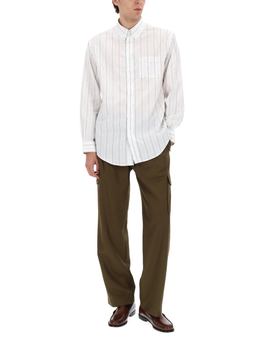 Drôle de Monsieur Men's Monogramme Shirt White