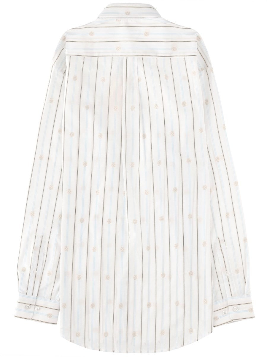 Drôle de Monsieur Men's Monogramme Shirt White