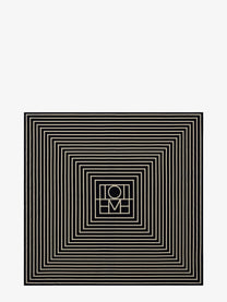 Toteme Women's Monogrammed Silk Scarf Black