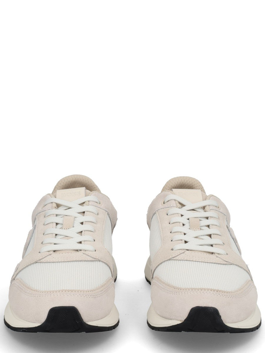 Boss Men's Monogrammed Sneaker Pink