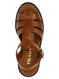 PRADA Monolith Sandals Brown