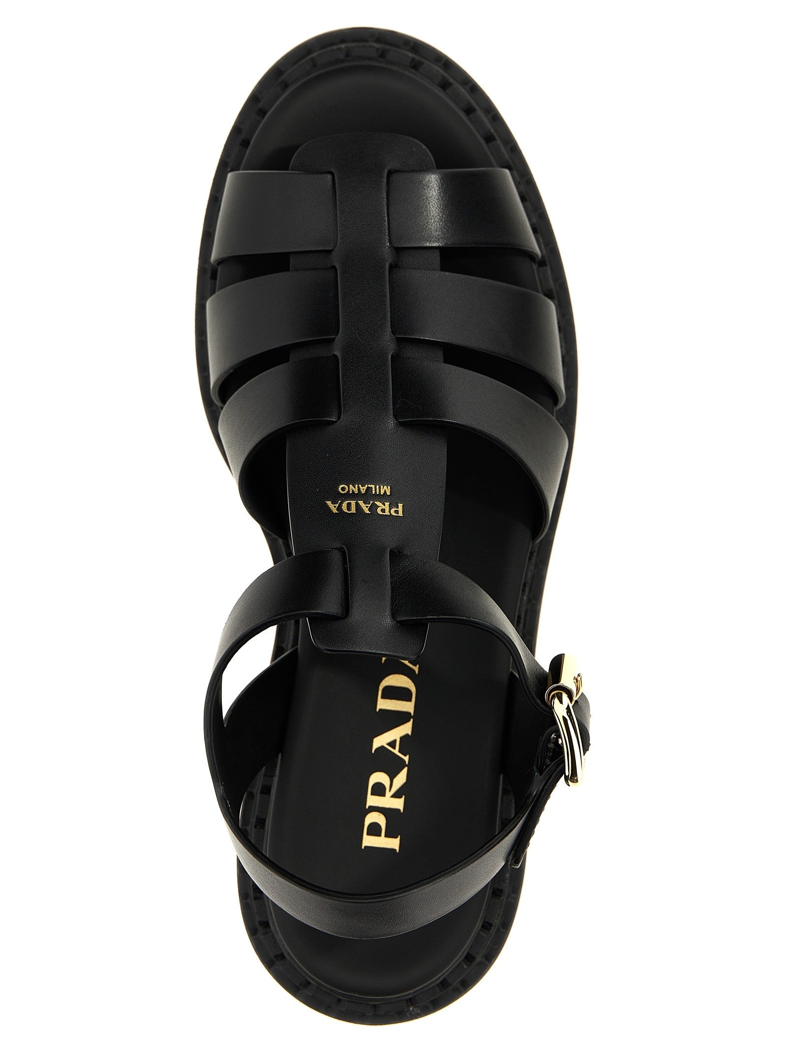 Prada Monolith Sandals Black