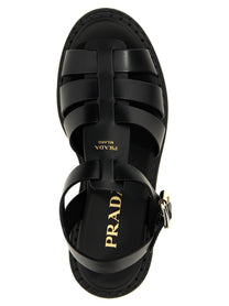 Prada Monolith Sandals Black