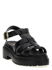 Prada Monolith Sandals Black